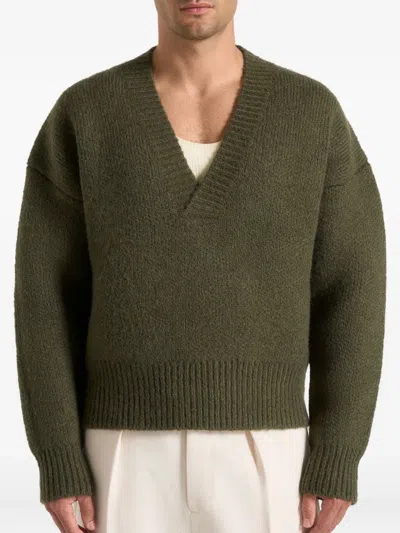 Manière De Voir Chad Sweater In Green