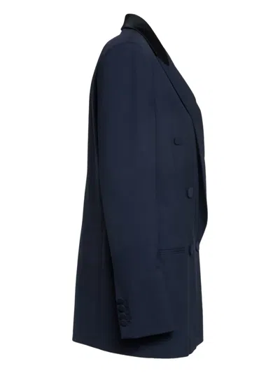 Dondup Double-breasted Blazer In Blue