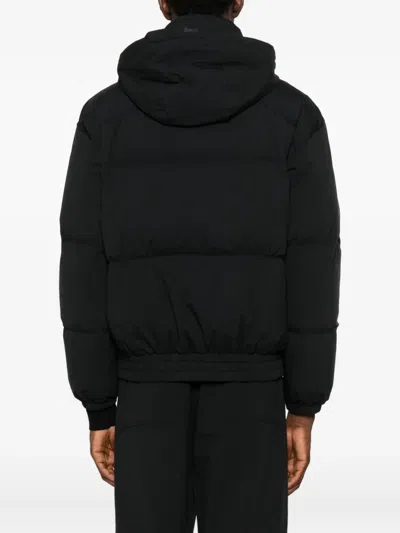 Laminar Hooded Padded Jacket In Black