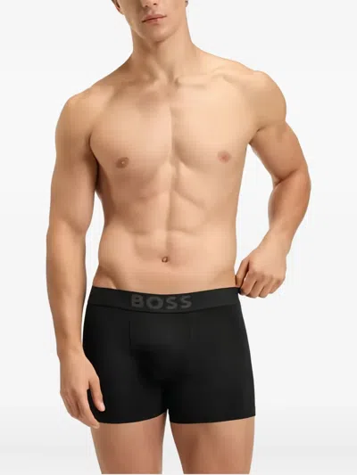 Hugo Boss Boss 3-pack Stretch Boxer Briefs In Black