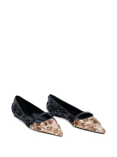 N°21 Sequin-embellished Ballet Flats In Multi