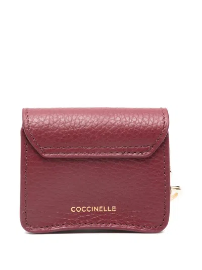Coccinelle Flap-closure Cardholder In Red
