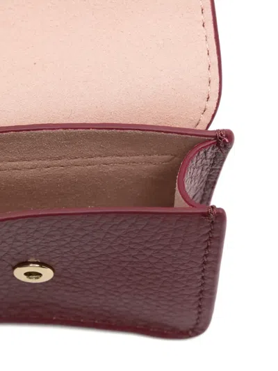 Coccinelle Flap-closure Cardholder In Red