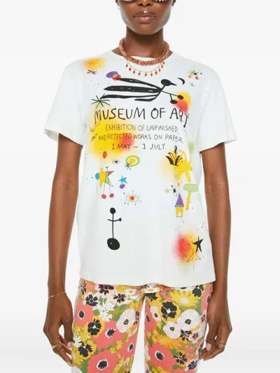 Mother The Rowdy Museum Of Art T-shirt In White