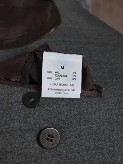 Re Code Double-breasted Blazer In Gray