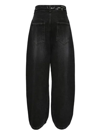 Re Code Raw-edge Jeans In Black