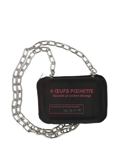 Doublet Egg Pack Messenger Bag In Black