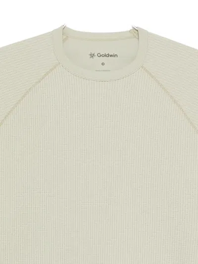 Goldwin Waffle-knit Performance T-shirt In Neutral