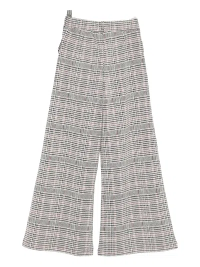 Liu •jo Check-pattern Trousers In Neutral