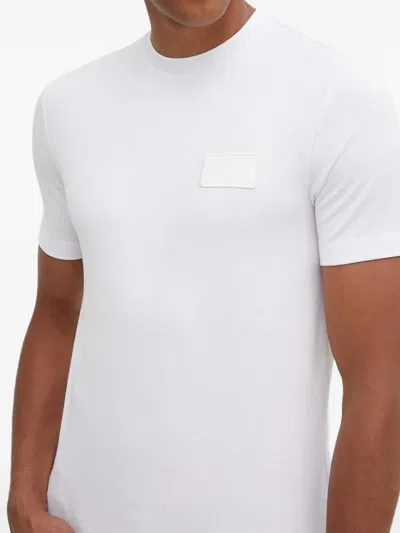 Ea7 Logo Patch T-shirt In White
