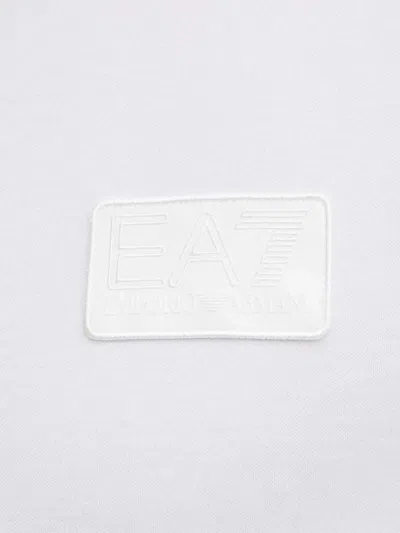 Ea7 Logo Patch T-shirt In White
