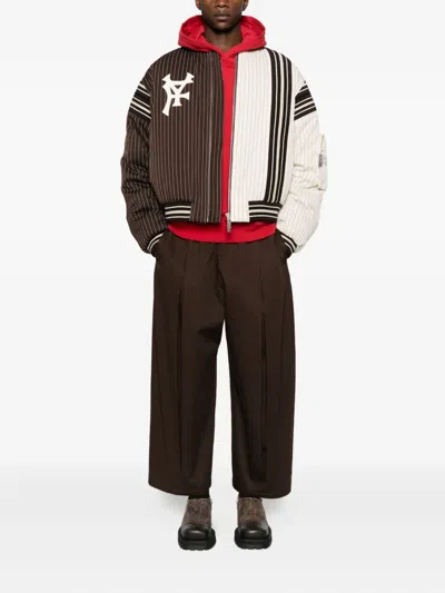 Pdf Ryan Bomber Jacket With Structured Collar And Ribbed Trim In Brown