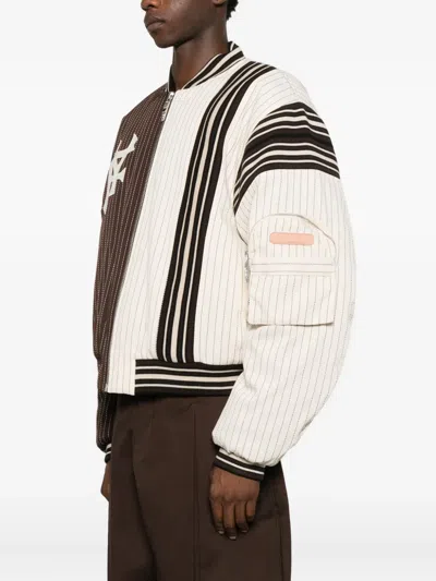 Pdf Ryan Bomber Jacket With Structured Collar And Ribbed Trim In Brown