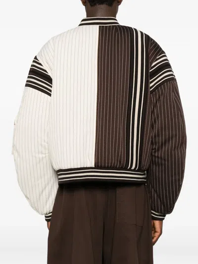 Pdf Ryan Bomber Jacket With Structured Collar And Ribbed Trim In Brown