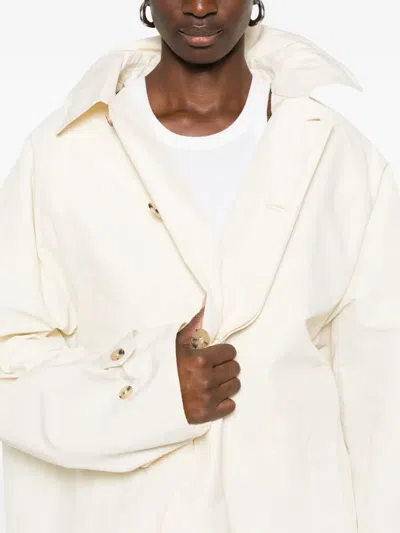 Calvin Klein Collection Marisol Belted Coat In Neutral