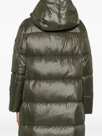 Peuterey Selectric Midi Down Jacket In Green