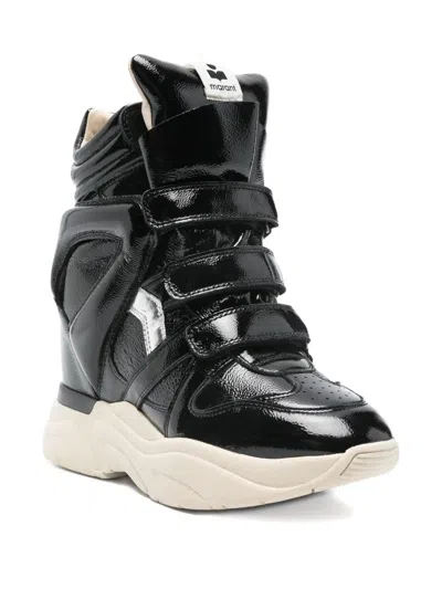 Isabel Marant High-top Sneakers With Glossy Chunky Sole In Multi