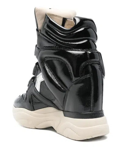Isabel Marant High-top Sneakers With Glossy Chunky Sole In Multi