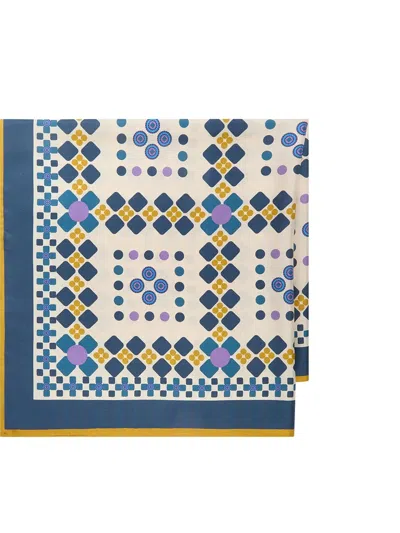 Maliparmi Geometric-pattern Scarf In Blue