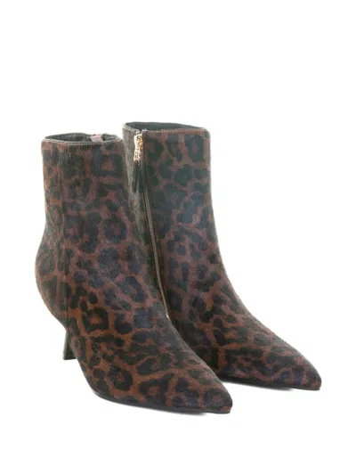 Bibi Lou Leopard-print Heeled Boots In Animal Print