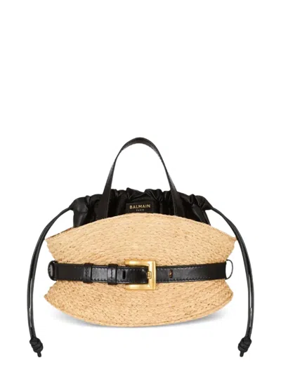 Balmain Shuffle Mini Bag In Brown