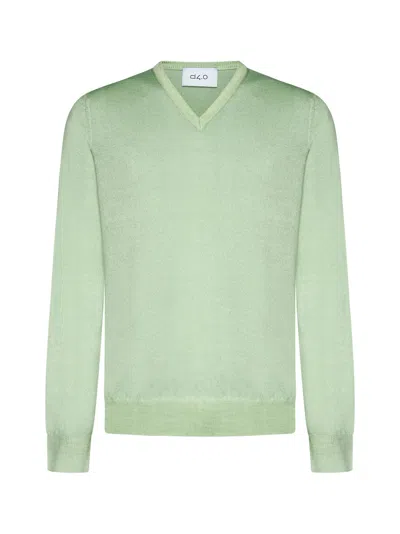 D 4.0 Virgin Wool Crew-neck In Green