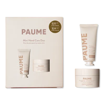 Paume Mini Hand Care Duo Set In Transparent