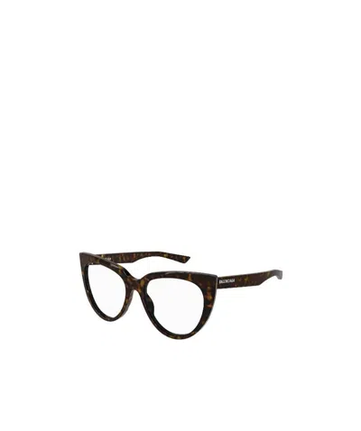 Balenciaga Eyewear Cat-eye Frame Glasses In Black