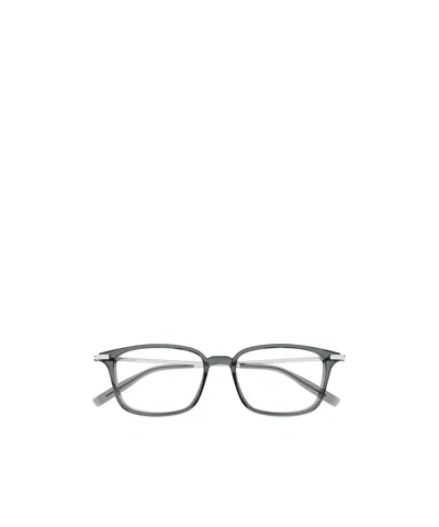 Montblanc Eyewear Rectangular Frame Glasses In Gray