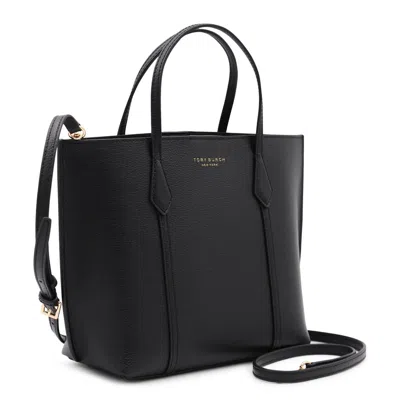 Tory Burch Shopper With Shoulder Strap And Top Handles In Black