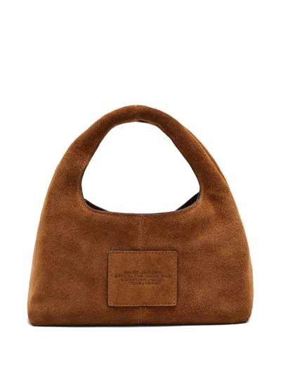 Marc Jacobs The Mini Sack Suede Leather Hobo Bag In Brown