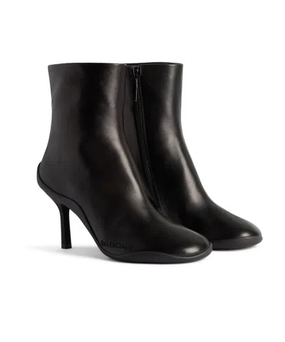 Balenciaga Stivaletti Shibuya 80 In Pelle Nera   Donna In Black