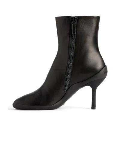 Balenciaga Stivaletti Shibuya 80 In Pelle Nera   Donna In Black