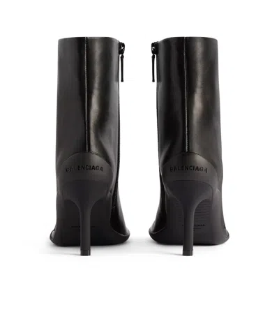 Balenciaga Stivaletti Shibuya 80 In Pelle Nera   Donna In Black