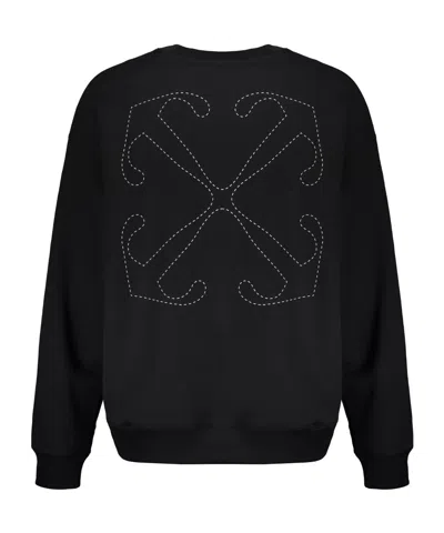 Off-white Dotted Arrow Diagonal Skate Sweatshirt In Multi