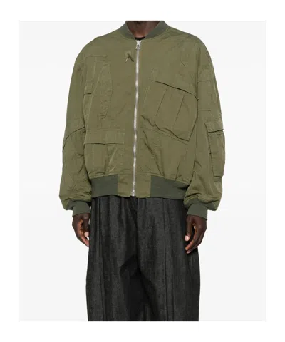 Junya Watanabe Multi-pocket Bomber Jacket In Green