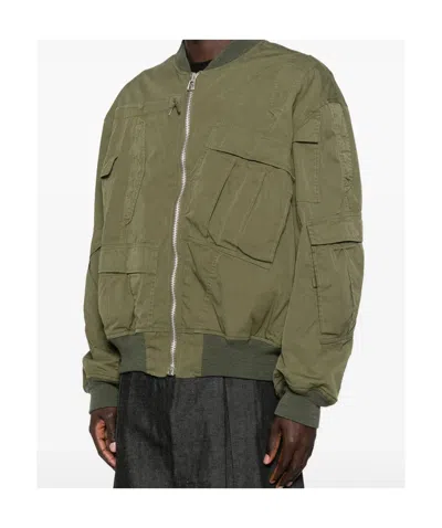 Junya Watanabe Multi-pocket Bomber Jacket In Green