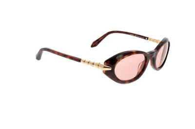 Bvlgari Bulgari Oval-frame Sunglasses In Brown