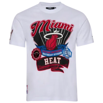 Pro Standard Mens  Miami Heat S/s Flex T-shirt In White