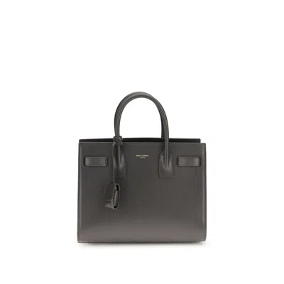 Saint Laurent Sac De Jour Baby Handbag In Gray