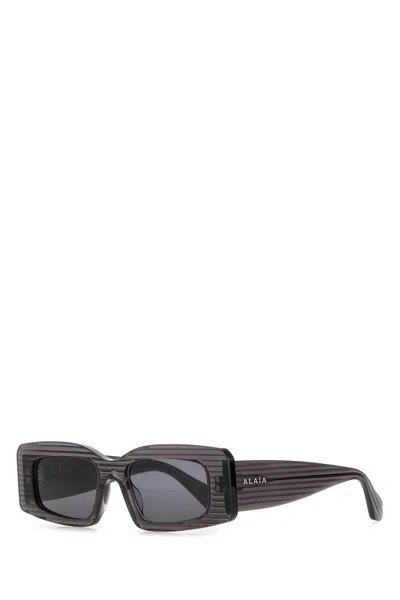 Alaïa Alaia Recycled Acetate Sunglasses In Black