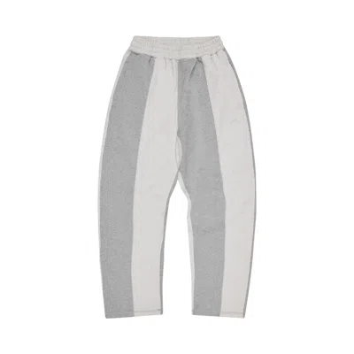 Pre-owned Corteiz Hmp Contrast Panel Open Hem Sweatpant 'heather Grey' | Men's Size M In Gray