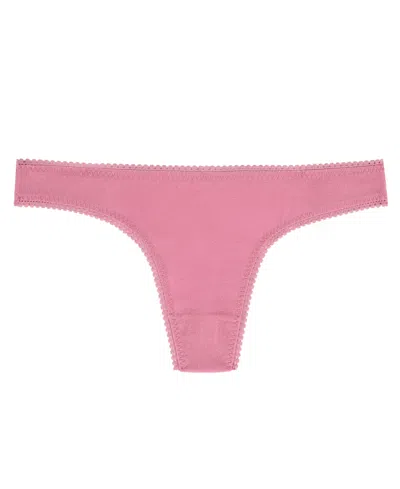 On Gossamer Mesh Hip G-string In Pink