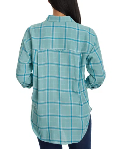 Gloria Vanderbilt Women's Amanda Button-front Shirt In Blue