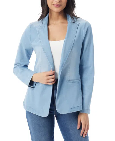 Gloria Vanderbilt Women's Denim One-button Blazer In Blue