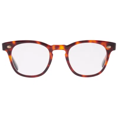 Mr Leight Mr. Leight Hanalei C Demo Square Unisex Eyeglasses Ml1008 Hont-atg 45 In Brown