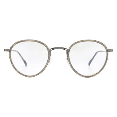 Mr Leight Mr. Leight Bristol C Demo Oval Unisex Eyeglasses Ml3030 Gw-gm 46 In Transparent