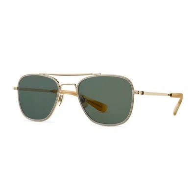 Mr Leight Mr. Leight Navigator S Select G15 Polarized Navigator Unisex Sunglasses Ml4034 B12kg-plt-sph/selg15  In Green