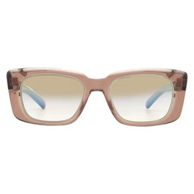 Mr Leight Mr. Leight Carman S Cinnamon Gradient Rectangular Unisex Sunglasses Ml2024 Rcl-12kg/cing 51 In Neutral