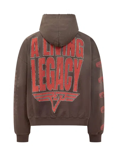 Represent Reversible Living Legacy Tour Sweatshirt In Black In Brown